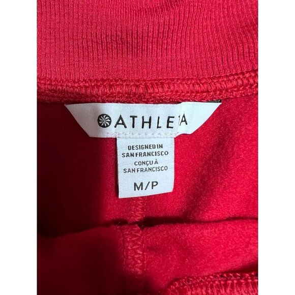 Athleta red salvation joggers women size medium Petite - Picture 4 of 7